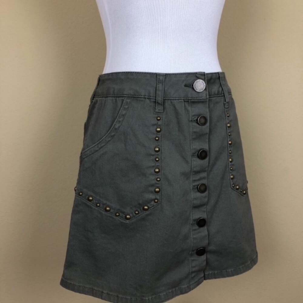 SOLD 🔴 $6 Clearance Jolt Studded Mini Skirt - Picture 2 of 8